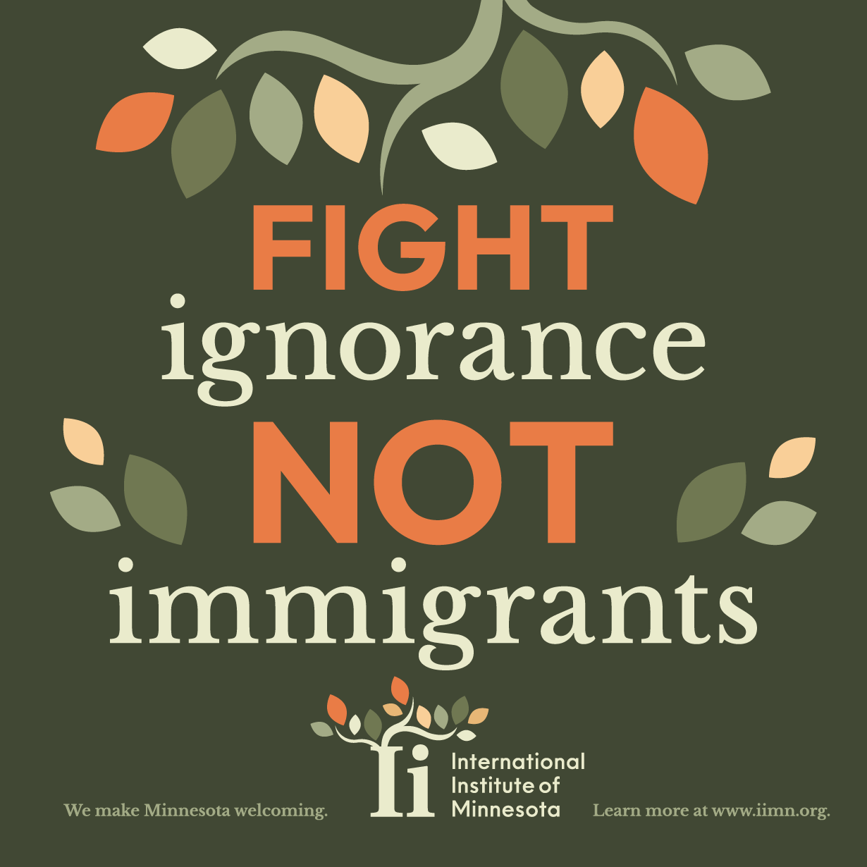 Green Leaves Lawn Sign (2-Pack)